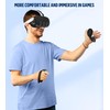 YRXVW Silicone Cover Set Compatible with Meta/Oculus Quest 3 Accessories,