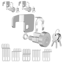 Ymtzfu 3 Pack Mailbox Locks with Keys Replacement,Mail Box Lock Heavy-Duty Hook Cam C7120 for C9100/C9200 L1172C National USPS Mailbox Lock Replacement, Nickel Finish