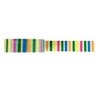 Wrapables Striped Japanese Washi Masking Tape, Clear and Multi-Color Short