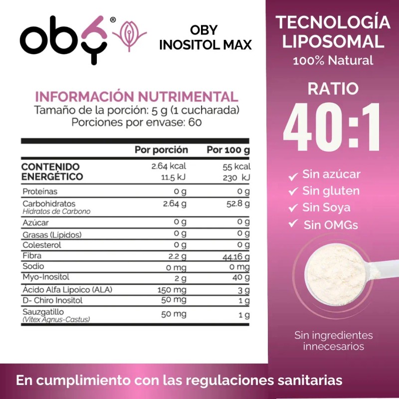Myo Chiro Inositol Max Liposomal Forte Acido Alfa Lipoico Prebioticos