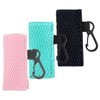 FOMIYES Chic Knitted Lipstick Holder Keychain Accessory Lip Gloss Bag