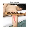 Wooden Scraping Stick Relieve Fatigue Reduce Soreness Double Sided Massage