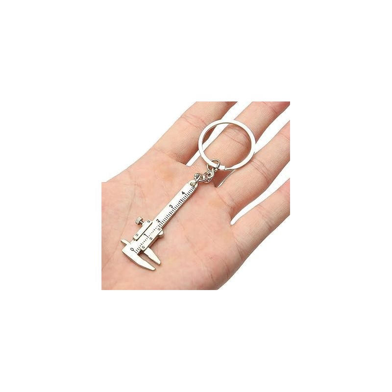 Mini Vernier Caliper Keychain, Car Keychain, 3D Movable Precision Measurement