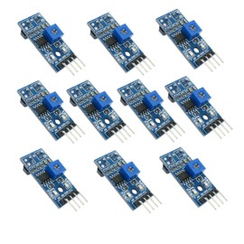 HiLetgo 10pcs 2 Channel Tracing Black/White Line Sensor Module Line Detection Module