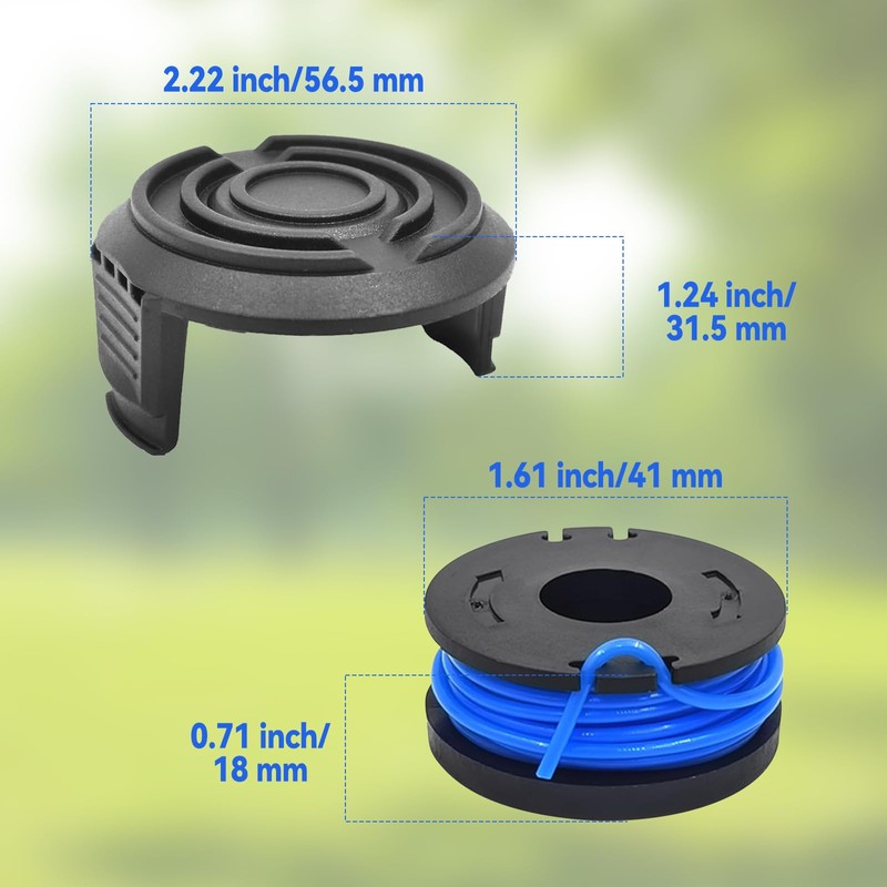 SWTHM String Trimmer Spool Fit for Harbor Freight Bauer 19115C-B