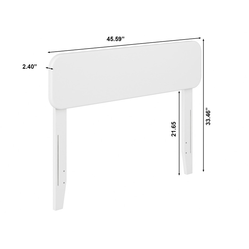 AFI, Florence Twin Solid Wood Headboard, White