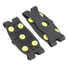 1 Pair Ski Boot Cover 5-Tooth Non-Slip Spikes Shoe Cleats Ski Ice Skate Cover Accessories for Hiking Climbing