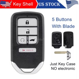 Unbranded For Honda CRV 2017 2018 2019 2020 Keyless Remote Key Fob Case Cover Shell KR5V2X