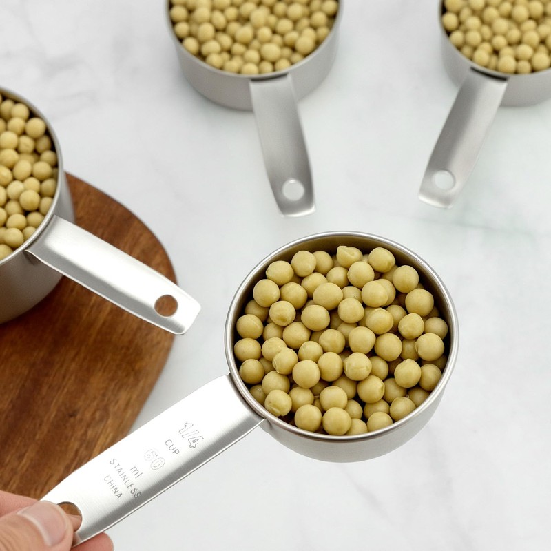 QWORK® 10-Piece Stainless Steel Measuring Cup and Spoon, Kitchen Measuring