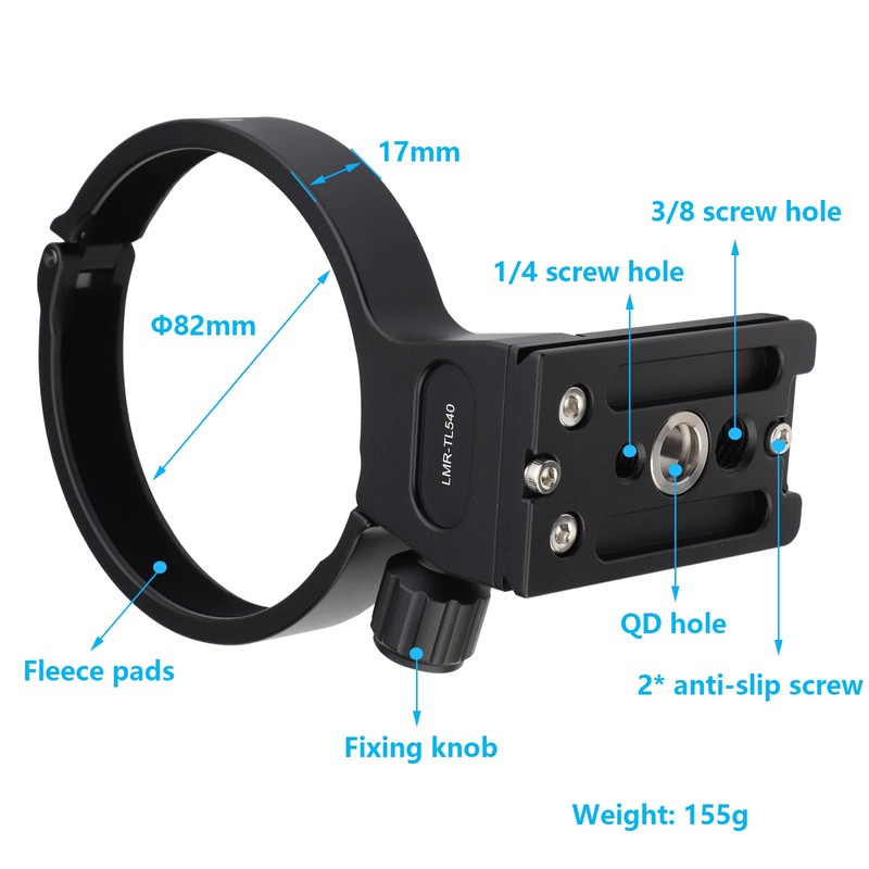 Haoge Lens Collar for Tamron 50-400mm A067 Lens built-in QD