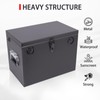 Peastorm Lockable Car/RV/Marine Battery Box, Adjustable Steel Battery Relocation Kit