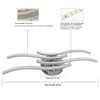 Sweier LED Ceiling Light, Bedroom Ceiling Light, Cool White, 6000