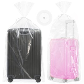 QMLING 8PCS Extra Large Plastic Storage Bags, Extra Large Plastic Bags 90 * 120cm (35x47 Inches), Suitcase Storage Bags with Ribbon for Furniture Luggage Office Chairs