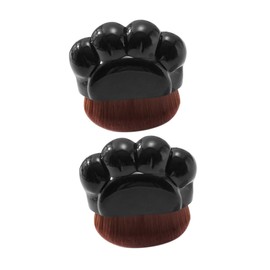 Healeved 2pcs Foundation Brush Soft Makeup Blending Tool for Liquid and Powder Compact and Portable Design for Travel for Women Daily Makeup Routine