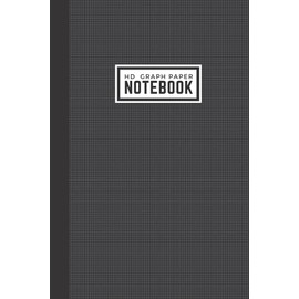 Graph Paper Notebook: 1/8" Squares (8 squares per inch) | Small Black 6 x 9 Notebook | Thin Light Gray Lines | Math, Science, Charts, Gaming, Maps, ... Needlepoint, Pixel Art, Writing, Calligraphy