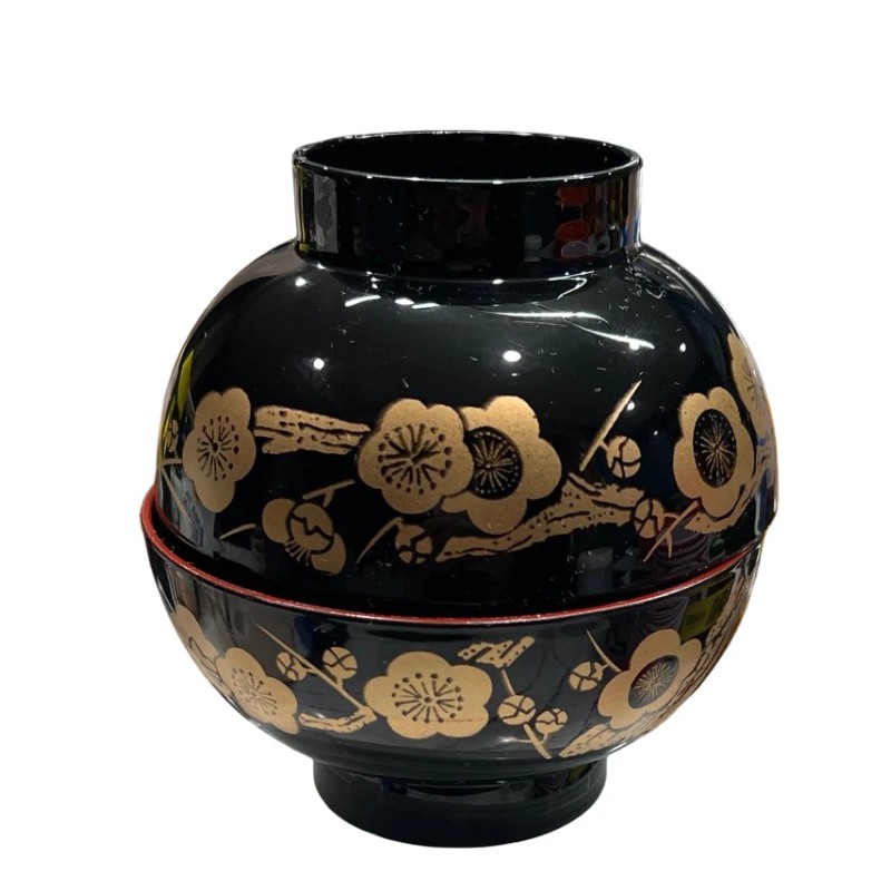 KOTOBUKI Japanese 4.50" Lacquered Plastic Rice Soup Bowls – Ume