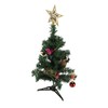 19.7inch Tabletop Christmas Tree Mini Artificial Decorated Christmas Tree Set