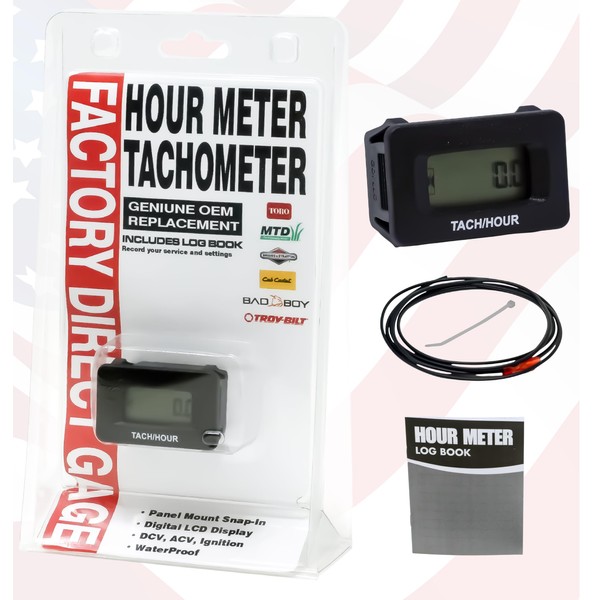 Hardline Products USA Digital Hour Tachometer for Toro, MTD, Bad