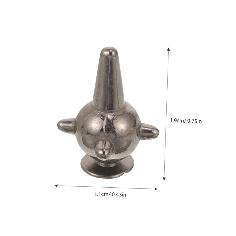 TEHAUX 10pcs DIY Punk Rivets Durable Studs for Clothing Bags