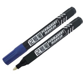 Diwimiki Large Invisible Ink Marker,Medium Tip 2MM Water Based Invisible Securitas Uv Pen for Paper,Skin,Wood,Leather,Plastic,Cloth,Ceramics, Glass, Metal - Pack of 2