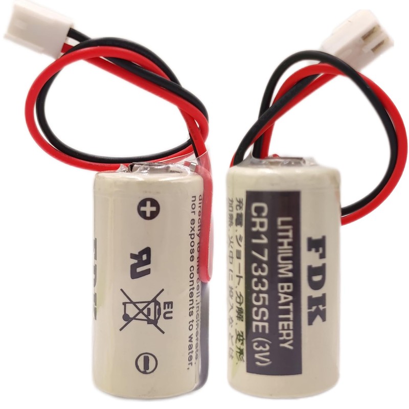 Giobbiy (2-Pcs) CR17335SE 3V 1800mAh Non-Rechargeable Lithium Cell for FDK