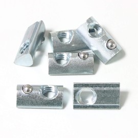 Axageid 20 Packs 5/16-18 Threaded Steel Roll in T-Nut with Ball Spring, T Slot Accessories for Aluminum Extrusion Profile Rail