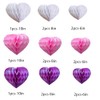 Decorations 15pcs Heart Honeycomb Ball Paper Tissue Paper Hanging Party