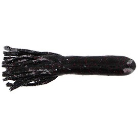 Big Bite Baits 4" Tour Flipper Tube/Black NEON (8 Pack)