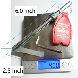 Emergency Elevator Door Key Compatible with ThysenKrupp Compatible with Dover Compatible with Otis Compatible with KON Door Elevator (3, Key)