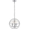 Living District Wallace 3 Light Chrome Pendant