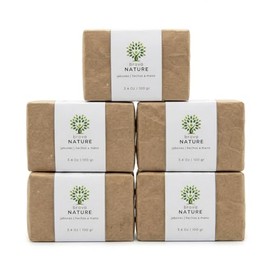 Jabones Artesanales Naturales Set 5 Piezas | Hechos a Mano por Mujeres Mexicanas | Cacao, Carbón Activado, Cúrcuma, Romero, Almendra | 500 gr