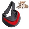 Pet Carrying Sling Breathable Large Zipper Opening Polyester Cat Puppy