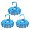3pcs LED Road Flares Light 9 Modes Waterproof Shock Resistant