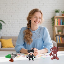 JANLOUS Figuras de Acción, 12PC Modelo de Actividad, Modelos Animales, Regalos de Cumpleaños para Niños y Niñas (D)