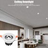 LED Downlight Aluminum Adjustable Angle Dustproof Ceiling Embedded Spotlight for