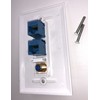 IBL-3 Port Wall Plate with Gold-Plated Coaxial TV Cable F