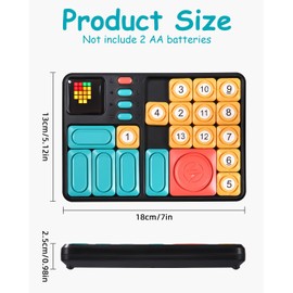 Super Slide Puzzle Handheld Thinking Game, Magnetic Logic Training Slide Puzzle, Handheld Game Console with Over 500 Levels, Travel Fidget Toy, Brain Development Tasks for Brain Development for All