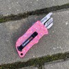 Caressolove Automatic Utility Knife, Premium Pink Retractable Box Cutter, Cute