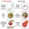 dokaworld Set of 6 Stackable Space-Saving Nesting Glass Bowls with