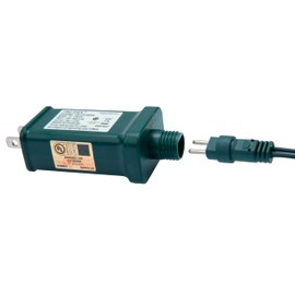 Power Supply TS-13W29V 29V 0.45A 13W Class 2 Transformer Raintight IP44 US Plug Connector 1/2in 12mm Adapter Replacement for LED String Light, Holiday Lighting, Christmas X-Mas Tree