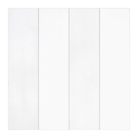 sunwings 16-Sheet Peel and Stick Backsplash Tile 9" x 9" Stacked 3D Handmade Looks Square Self Adhesive Wall Tiles for Kitchen Bathroom, White