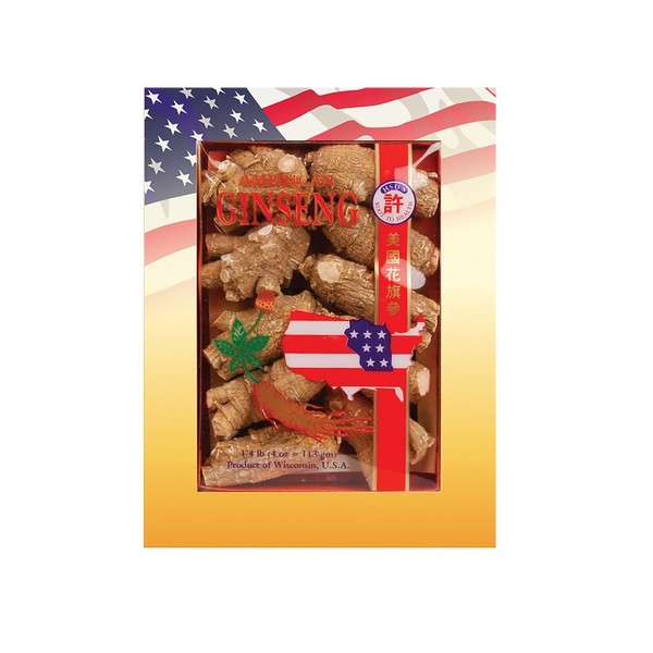 HSU’s Ginseng SKU 110-4 | Short Extra Large | Cultivated Wisconsin American Ginseng Direct from Hsu's Ginseng Gardens | 许氏花旗参 | 4oz Box, 西洋参, B005HSX9VM