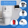 4 Pieces Adjustable Toilet Fill Valve Replacement Kit with Gloves,