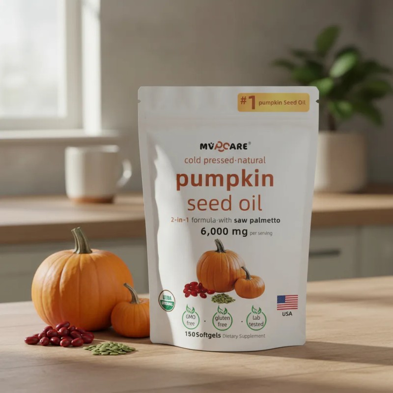 Aceite De Semilla De Calabaza 6000mg 150cpsulas Sin Sabor Sin