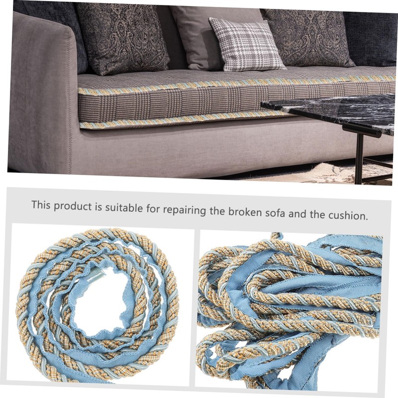 Operitacx Diy Decorative Twisted Cord Rope 4 Braided Satin Polyester