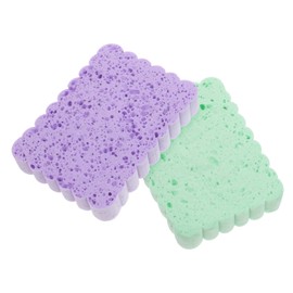 FRCOLOR 4Pcs Household Face Scrubber Exfoliating Sponges Portable Makeup Removal Cleansing Tool Lightweight Design for Easy Carrying for Skin Pore Cleansing and Oil Removal