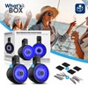 PyleUsa 6.5” 2-Way Marine Wakeboard Tower Speakers with Bluetooth and