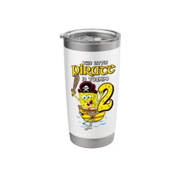 SpongeBob SquarePants 2 Year Old Pirate Party 2nd Birthday Stainless Steel Insulated Tumbler