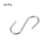 uxcell S Hooks 1.18" Long Stainless Steel Hanger for Hanging