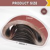 STEBRUAM 12PCS Sanding Belt 30 x 330 mm 100 Grit